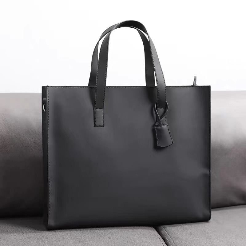 Leather Work Handbags - 2026 New Men's Handbag With Shoulder