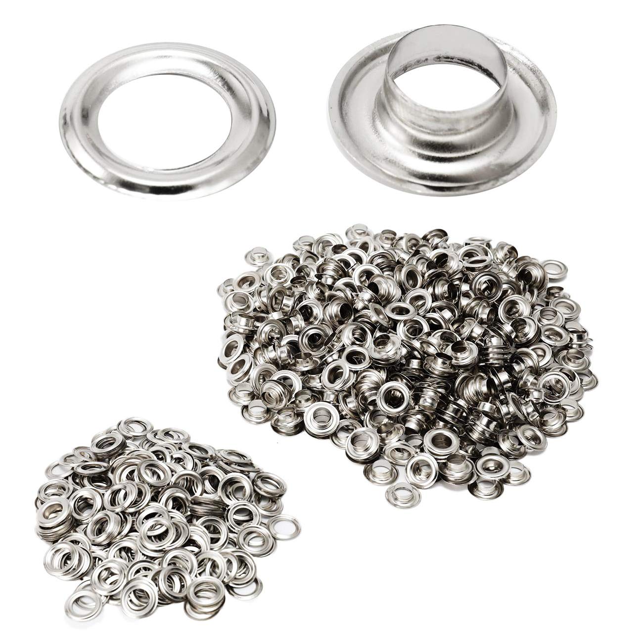 Leatherwork Eyelets - 1000pcs Grommet Kit Metal Eyelets 8mm/10mm/12mm/14mm/17mm