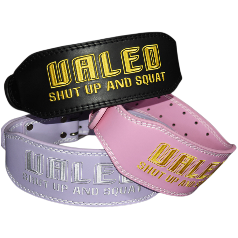 Leather Workout Belt - Weight Lifting Belt for Men Women
