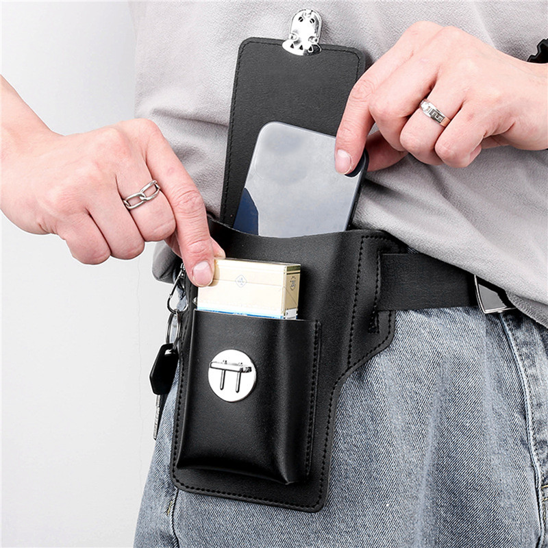 Leatherwork Fasteners - Multifunctional Pu Leather Pack Phone Belt