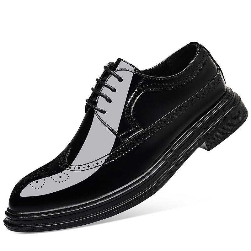 Men's Patent Leather Brogue Dr - Leather Work Oxfords 리뷰 및 가격