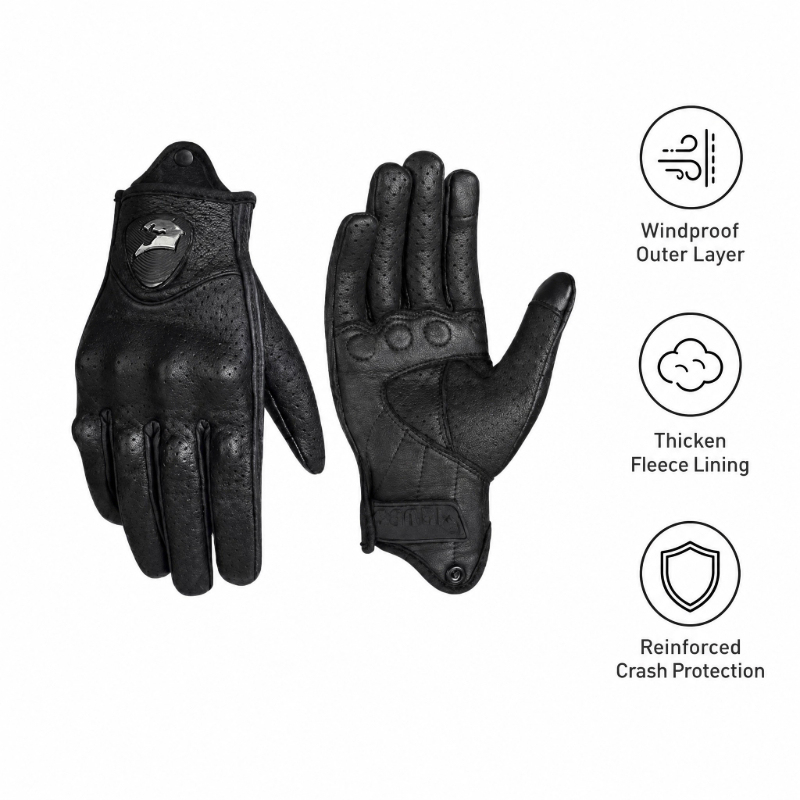 Retro Motorcycle Gloves Men Wo - Leather Work Winter Gloves 리뷰 및 가격