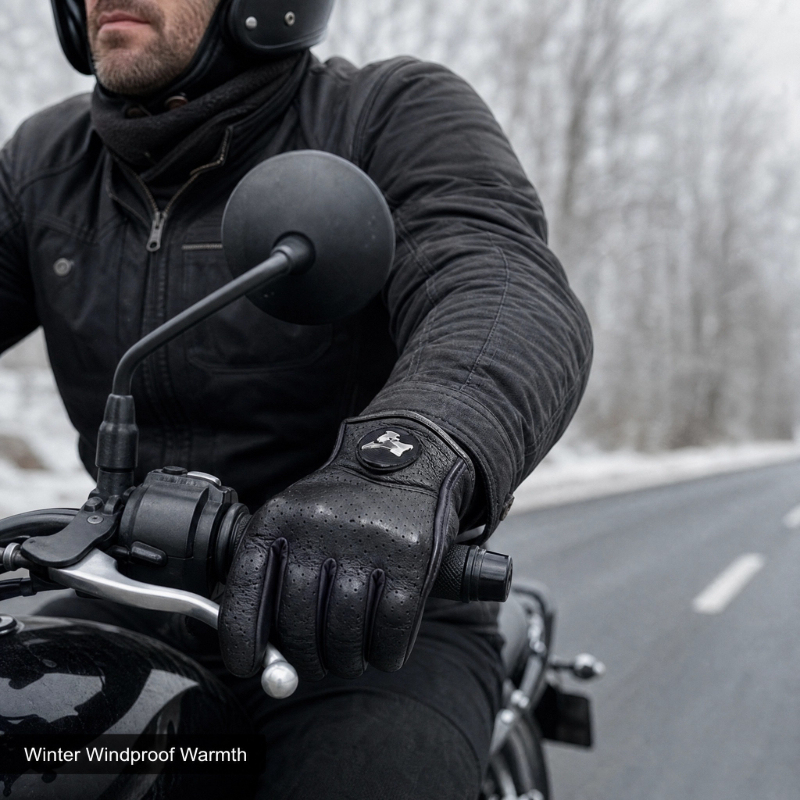 Retro Motorcycle Gloves Men Wo - Leather Work Winter Gloves 리뷰 및 가격