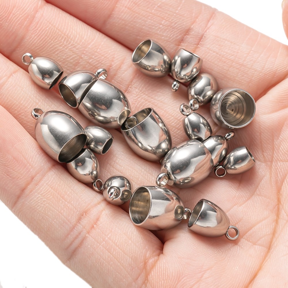 20pcs Tube End Caps Stainless  - Leatherwork Diy 리뷰 및 가격
