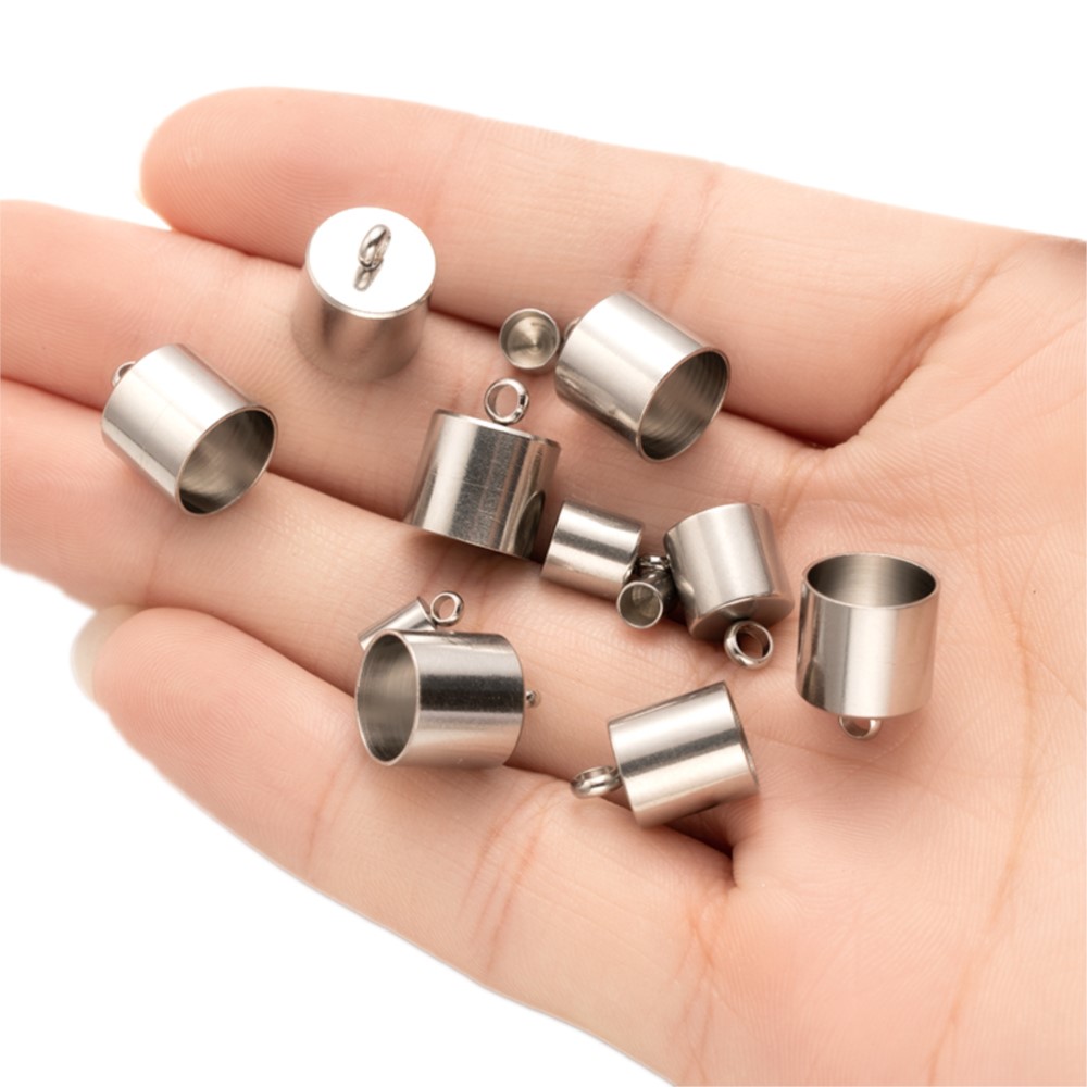 20pcs Tube End Caps Stainless  - Leatherwork Diy 리뷰 및 가격