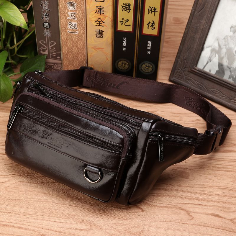 Men Waist Fanny Bags Sling Che - Leatherwork Fasteners 리뷰 및 가격