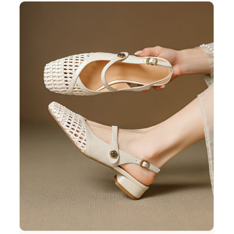 Women's Closed Toe Sandals Wov - Leatherwork Fasteners 리뷰 및 가격