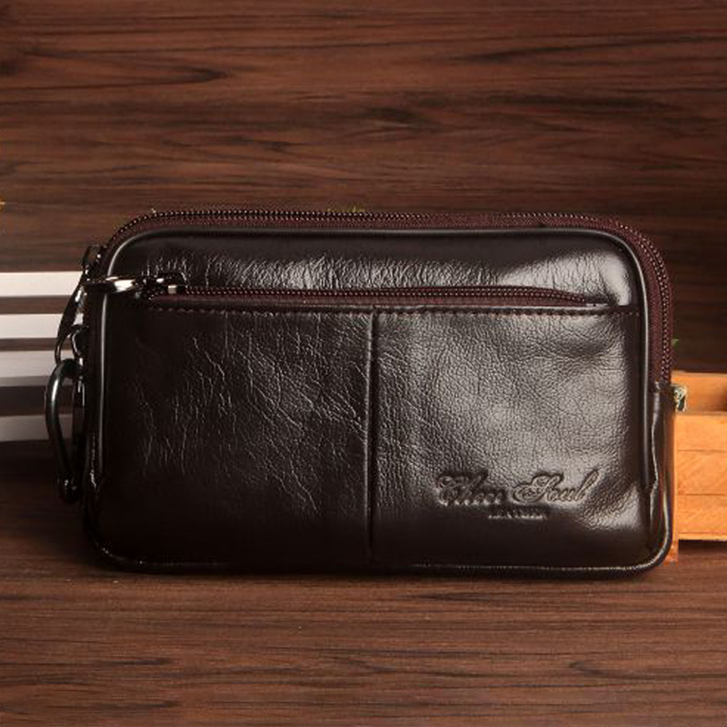 Men Clutch Waist Pack Bag Cell - Leatherwork Fasteners 리뷰 및 가격