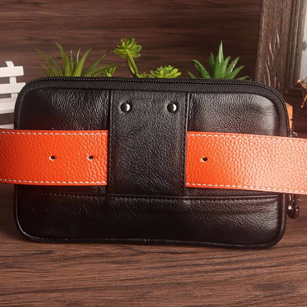 Men Clutch Waist Pack Bag Cell - Leatherwork Fasteners 리뷰 및 가격