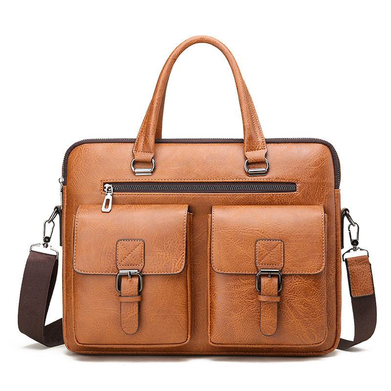 Luxury Brand Man Business Brie - Leather Work Handbags 리뷰 및 가격