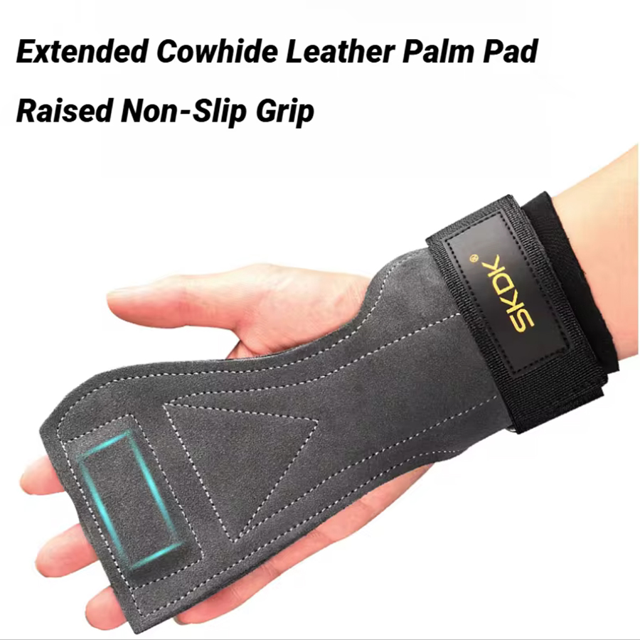 2Pcs Cowhide Gym Gloves Grips  - Leather Workout Belt 리뷰 및 가격