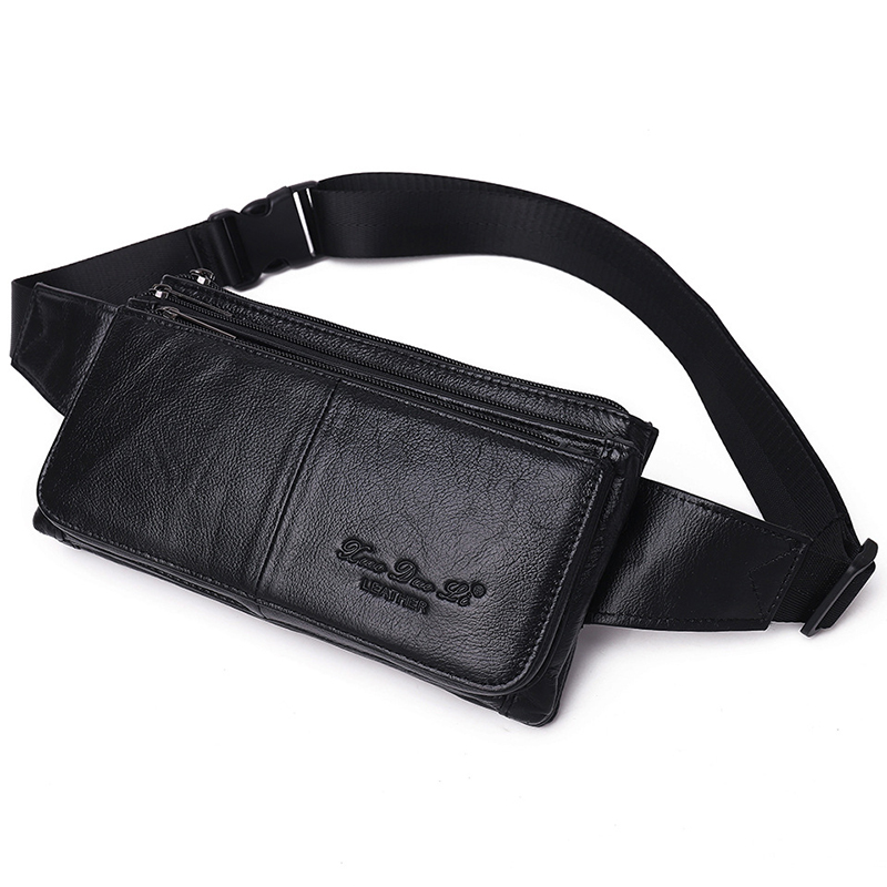 Men Waist Fanny Pack Belt Hip  - Leatherwork Fasteners 리뷰 및 가격