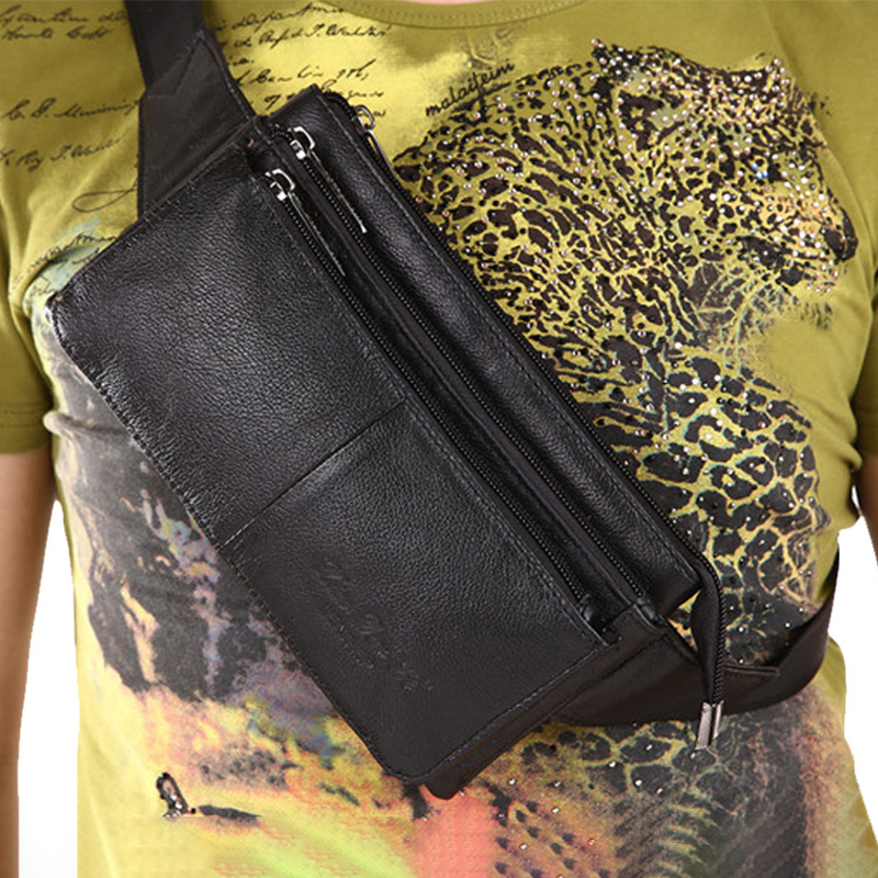Men Waist Fanny Pack Belt Hip  - Leatherwork Fasteners 리뷰 및 가격