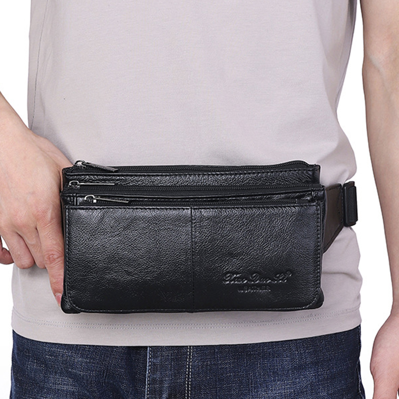 Men Waist Fanny Pack Belt Hip  - Leatherwork Fasteners 리뷰 및 가격