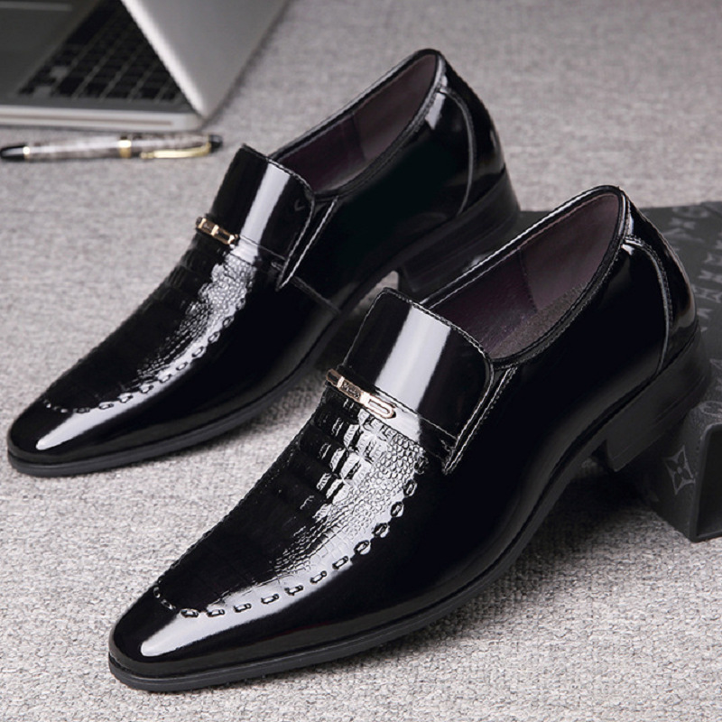 Men Leather Shoes Patent Leath - Leather Work Oxfords 리뷰 및 가격