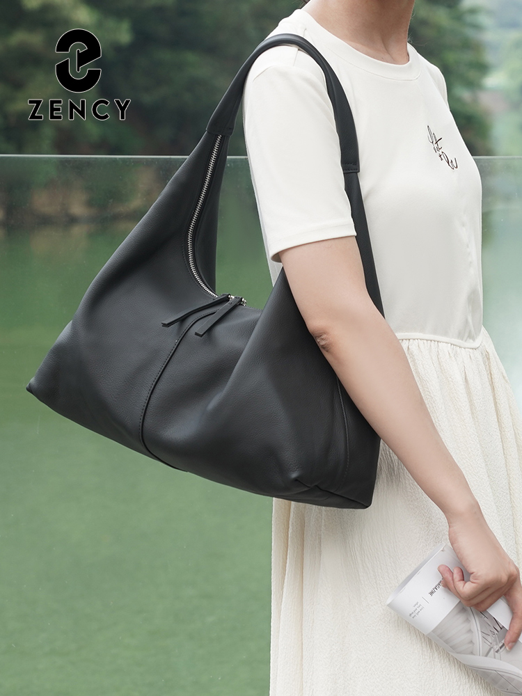 Zency Large Capacity Tote Bag  - Leather Work Handbags 리뷰 및 가격