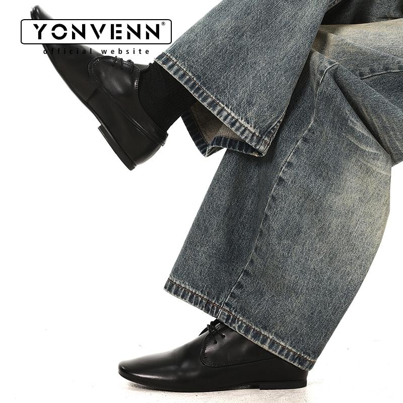 Men's black brown derby shoes  - Leather Work Oxfords 리뷰 및 가격