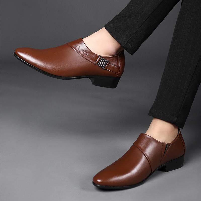 Men PU Leather Shoes Formal Dr - Leather Work Oxfords 리뷰 및 가격