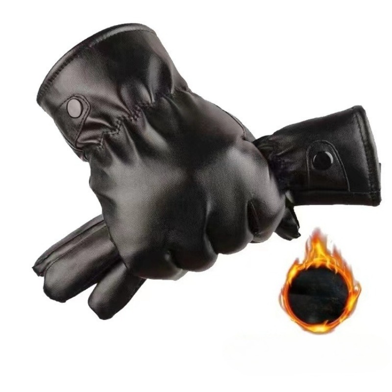 Winter Fashion Black PU Leathe - Leather Work Winter Gloves 리뷰 및 가격