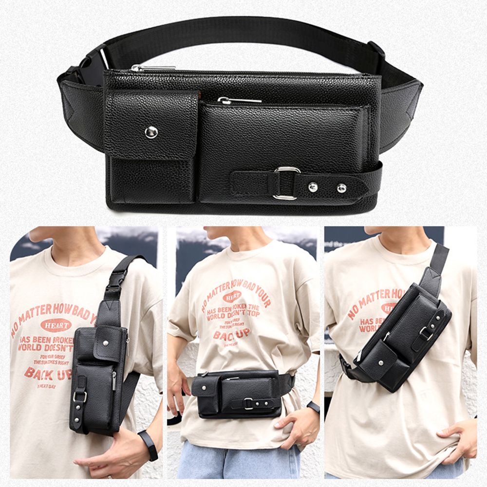 Fashion Men Women Waist Bag Ca - Leatherwork Fasteners 리뷰 및 가격