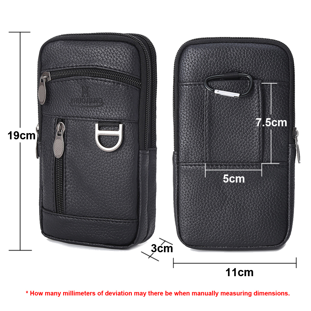Men Waist Bag Mobile Phone Bag - Leatherwork Fasteners 리뷰 및 가격