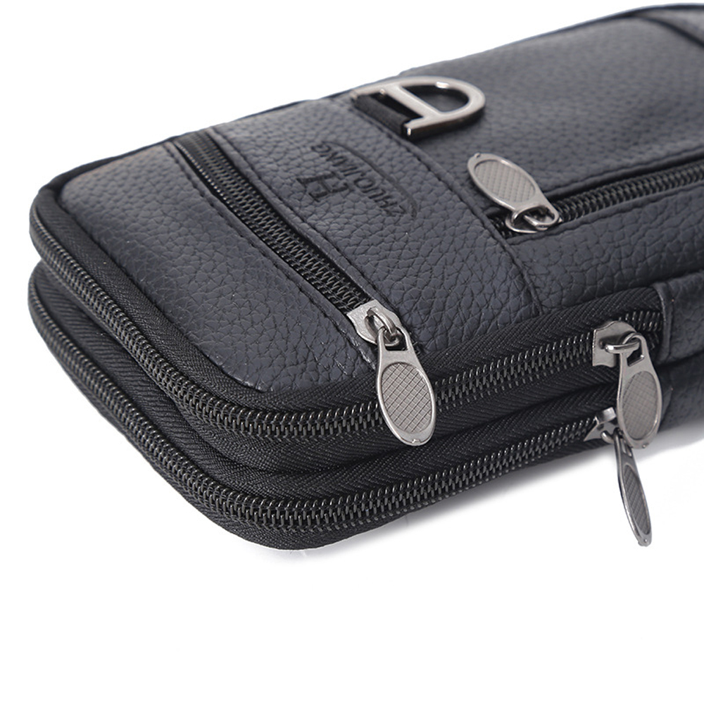 Men Waist Bag Mobile Phone Bag - Leatherwork Fasteners 리뷰 및 가격