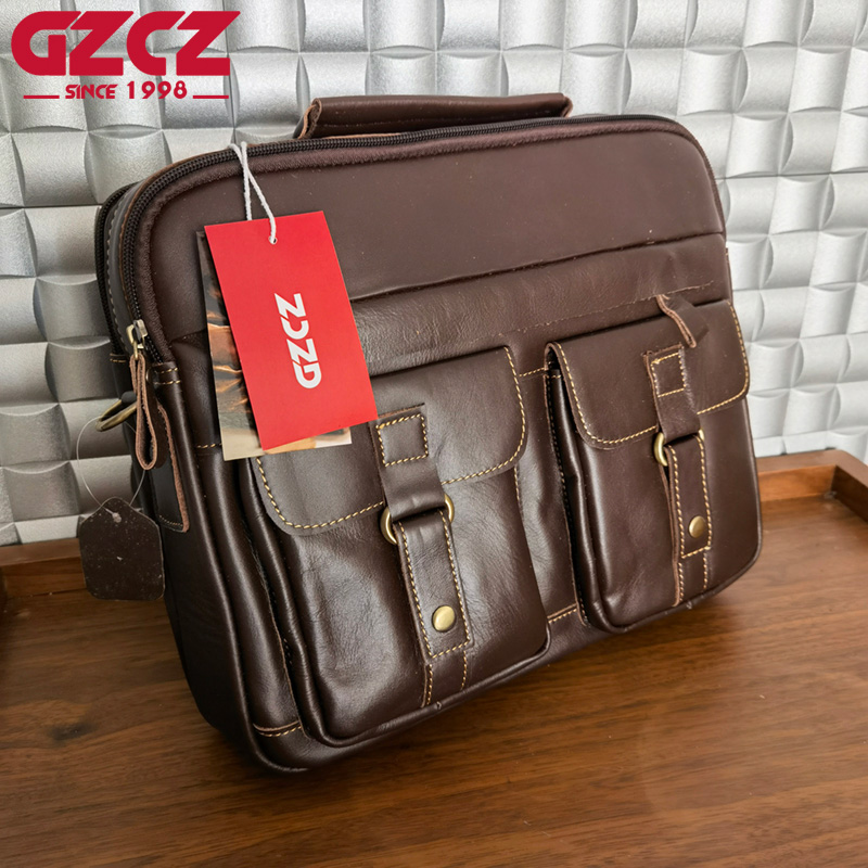 GZCZ Men's Handbag Leisure Bus - Leather Work Handbags 리뷰 및 가격
