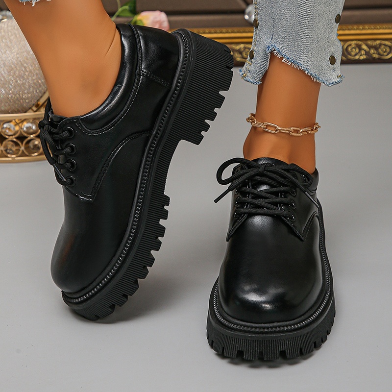 Women's Platform Oxford Shoes  - Leather Work Oxfords 리뷰 및 가격