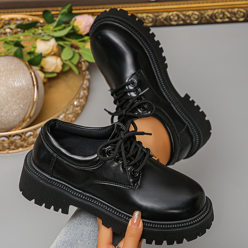 Women's Platform Oxford Shoes  - Leather Work Oxfords 리뷰 및 가격