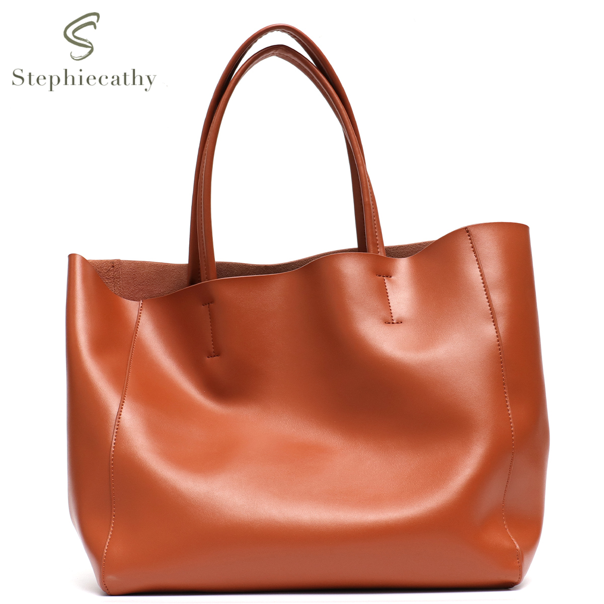 Minimalist Big Tote Bag Women  - Leather Work Handbags 리뷰 및 가격
