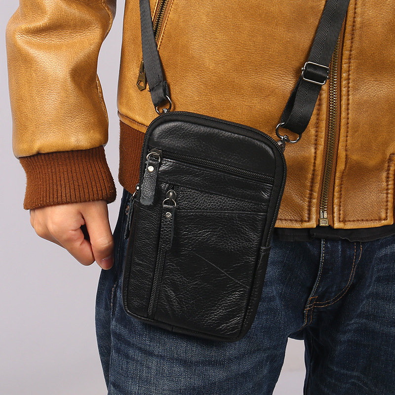 Men Luxury Genuine Leather Pho - Leatherwork Fasteners 리뷰 및 가격