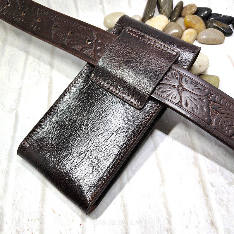 Mobile Phone Waist Bag Holster - Leatherwork Fasteners 리뷰 및 가격