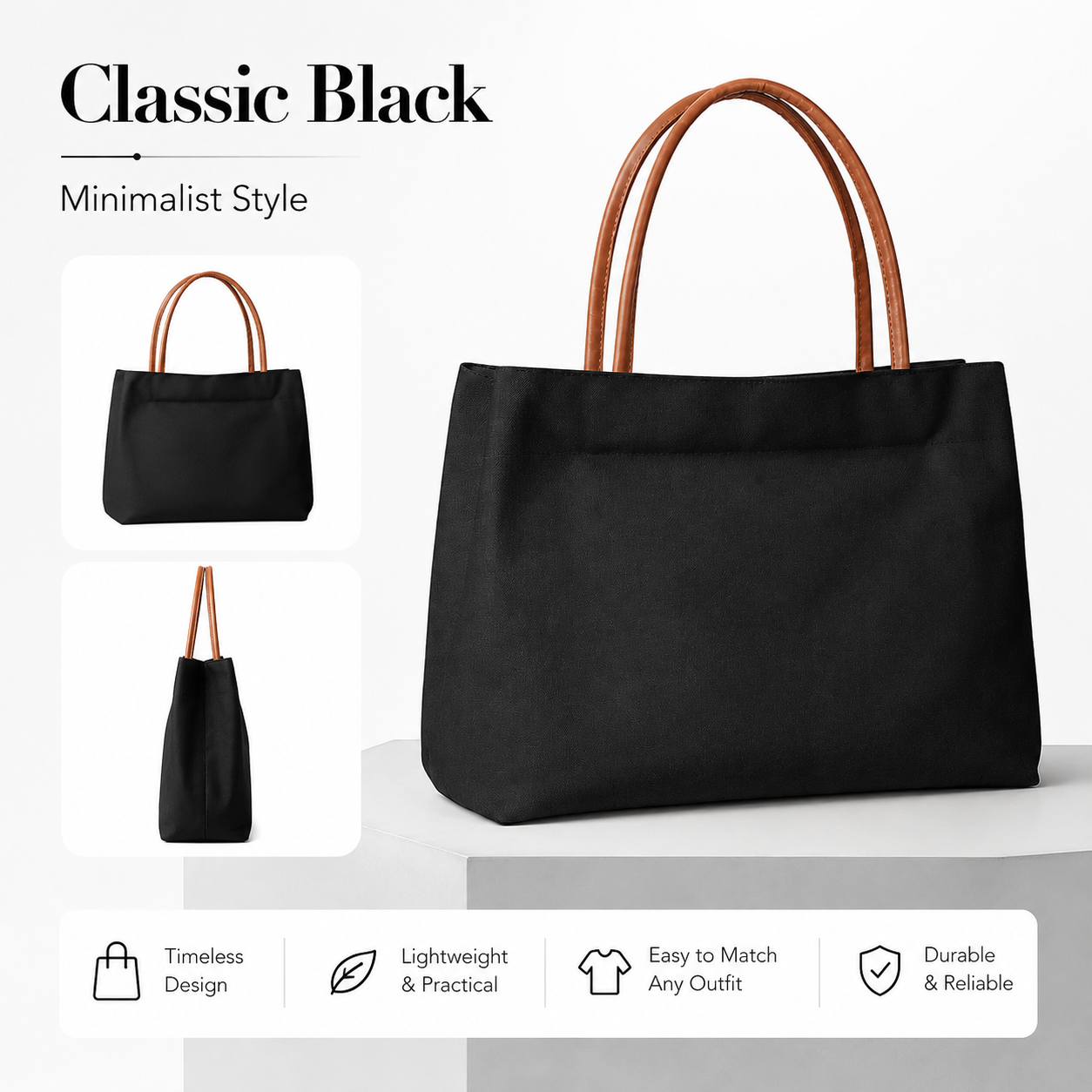 Minimalist Canvas Tote Bag Wom - Leather Work Handbags 리뷰 및 가격