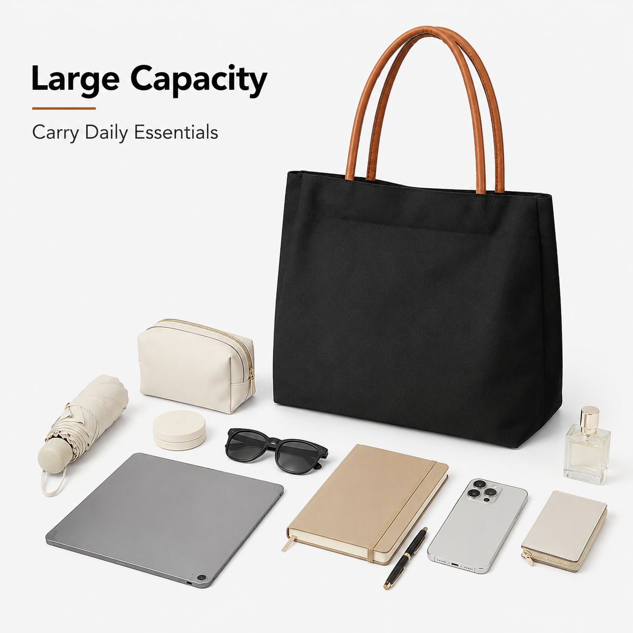 Minimalist Canvas Tote Bag Wom - Leather Work Handbags 리뷰 및 가격