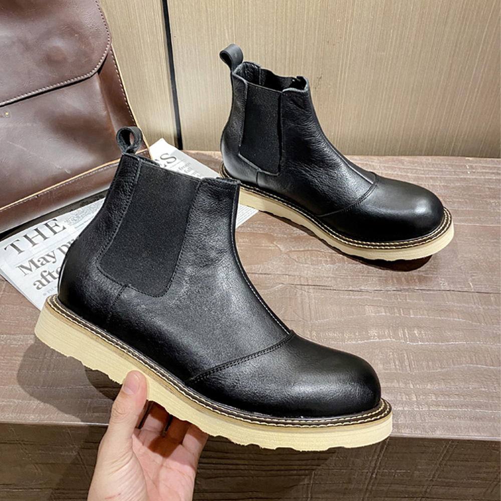 Retro Men's Genuine Leather Ch - Leather Work Oxfords 리뷰 및 가격