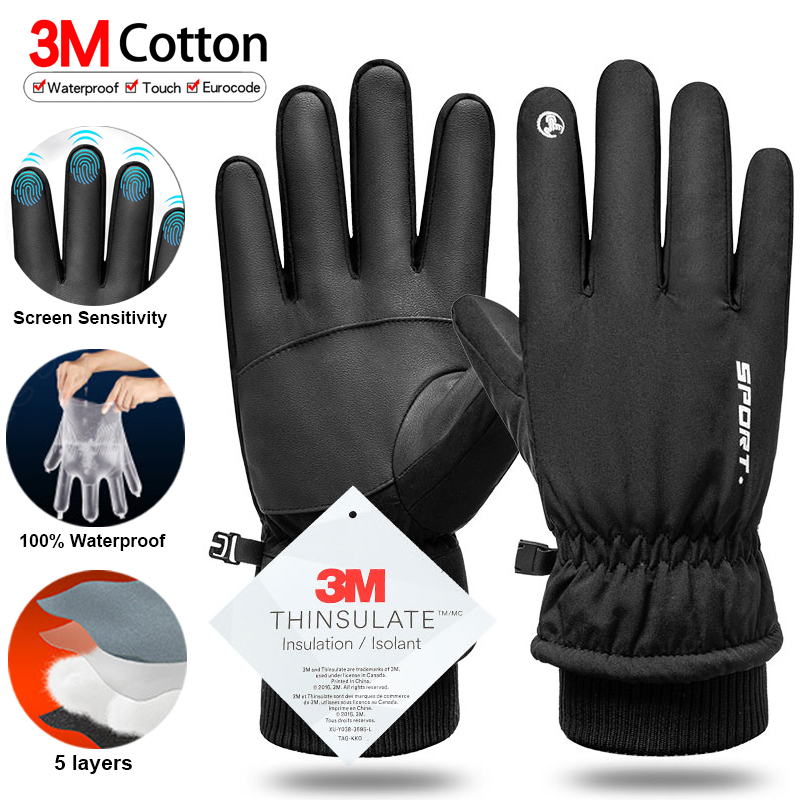 Thermal Winter Cycling Ski Glo - Leather Work Winter Gloves 리뷰 및 가격