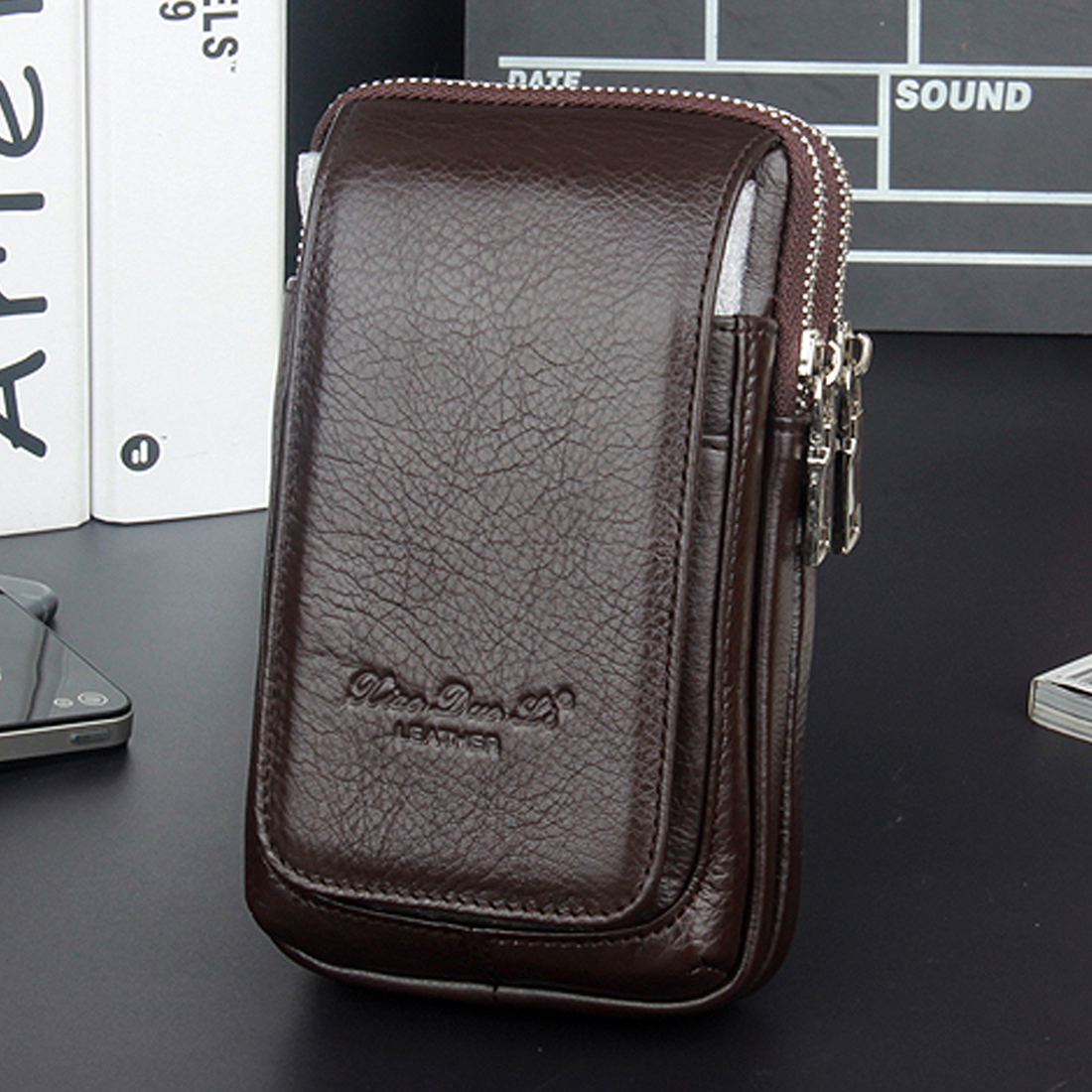 Men Genuine Leather Waist Fann - Leatherwork Fasteners 리뷰 및 가격