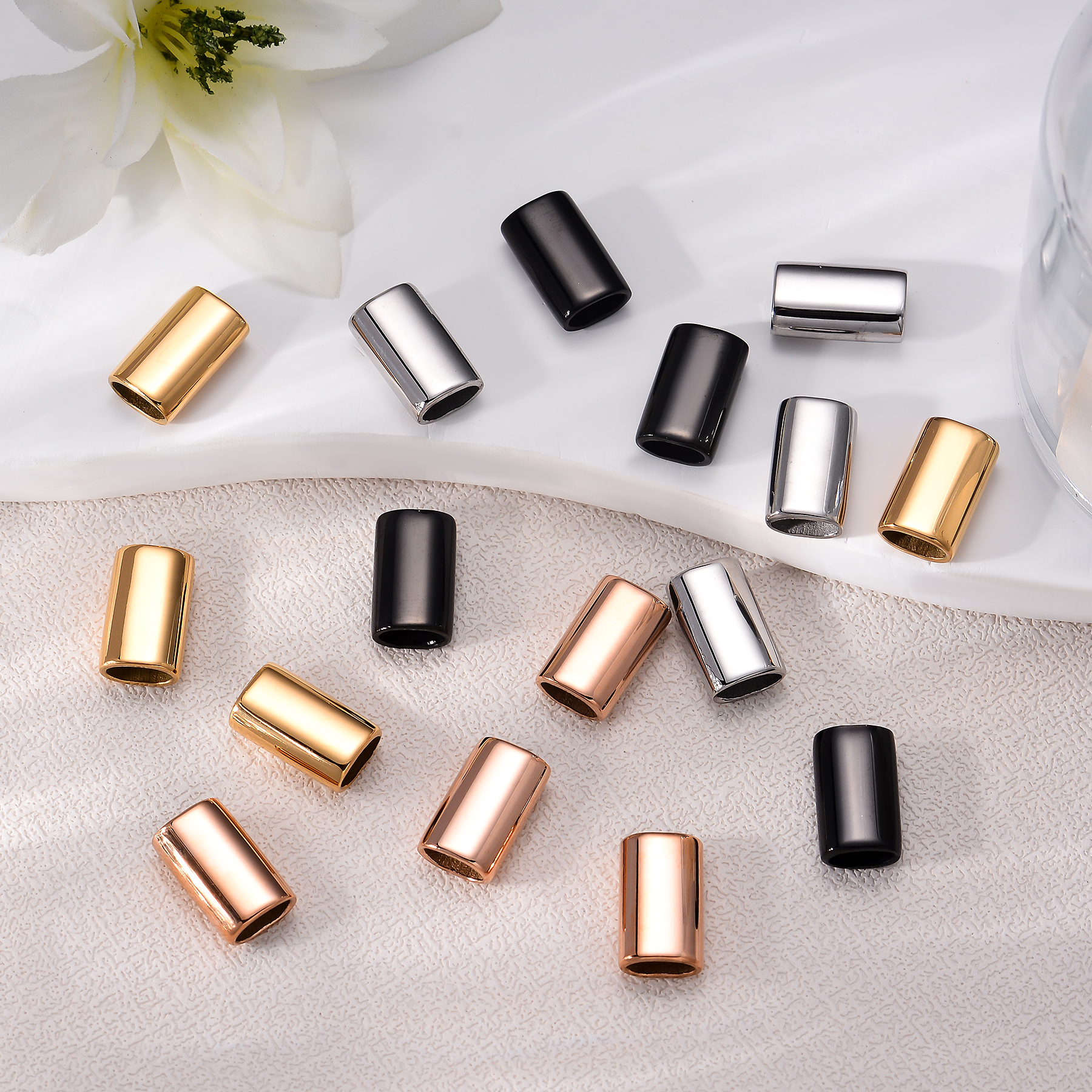 6PCS Stainless Steel Charm Sli - Leatherwork Diy 리뷰 및 가격
