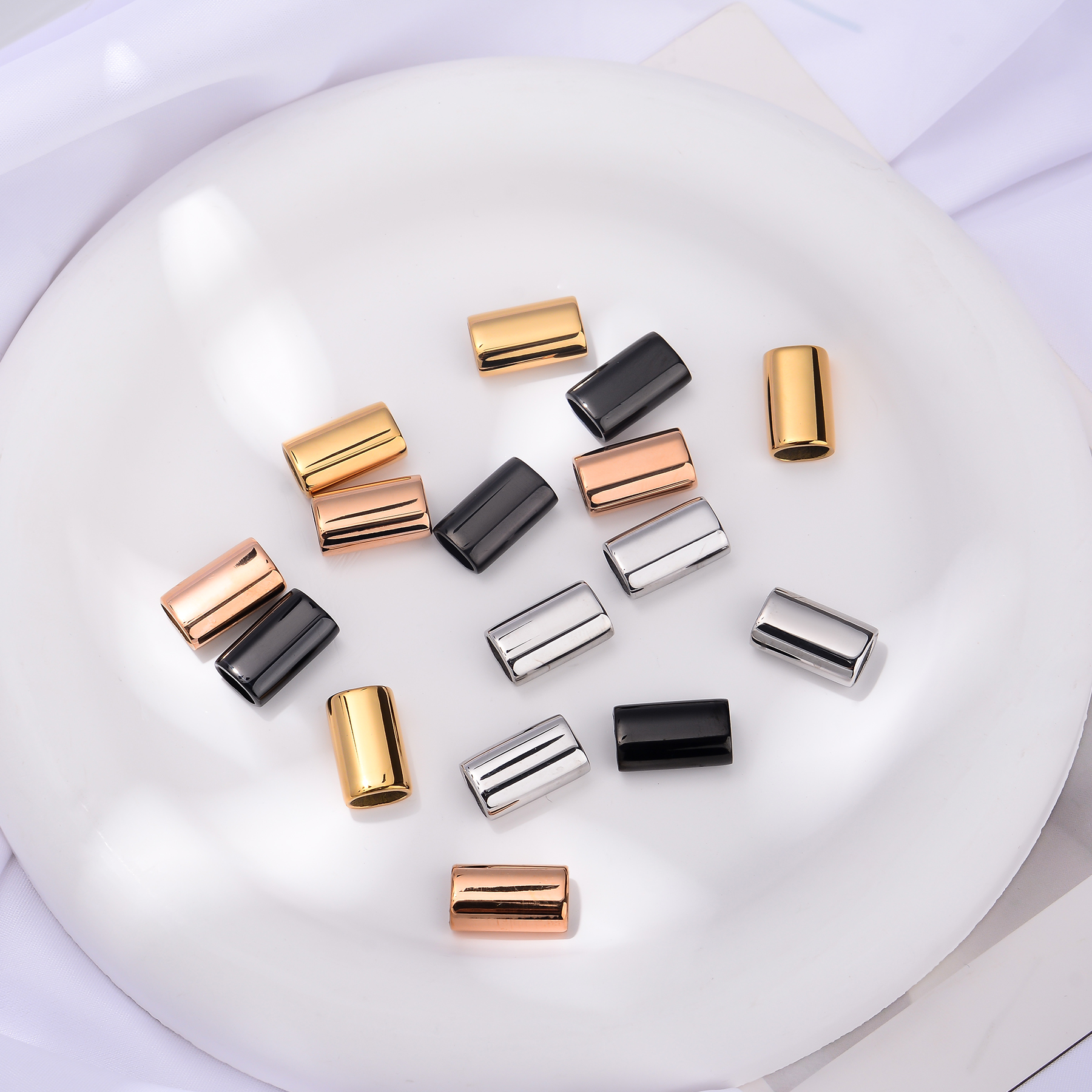 6PCS Stainless Steel Charm Sli - Leatherwork Diy 리뷰 및 가격