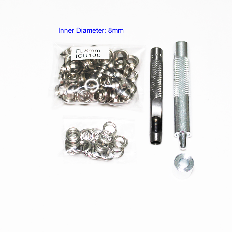 4mm-14mm 100 Set Silver Eyelet - Leatherwork Eyelets 리뷰 및 가격