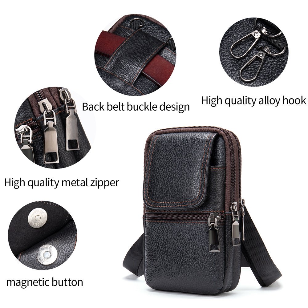 Versatile casual crossbody bag - Leatherwork Fasteners 리뷰 및 가격