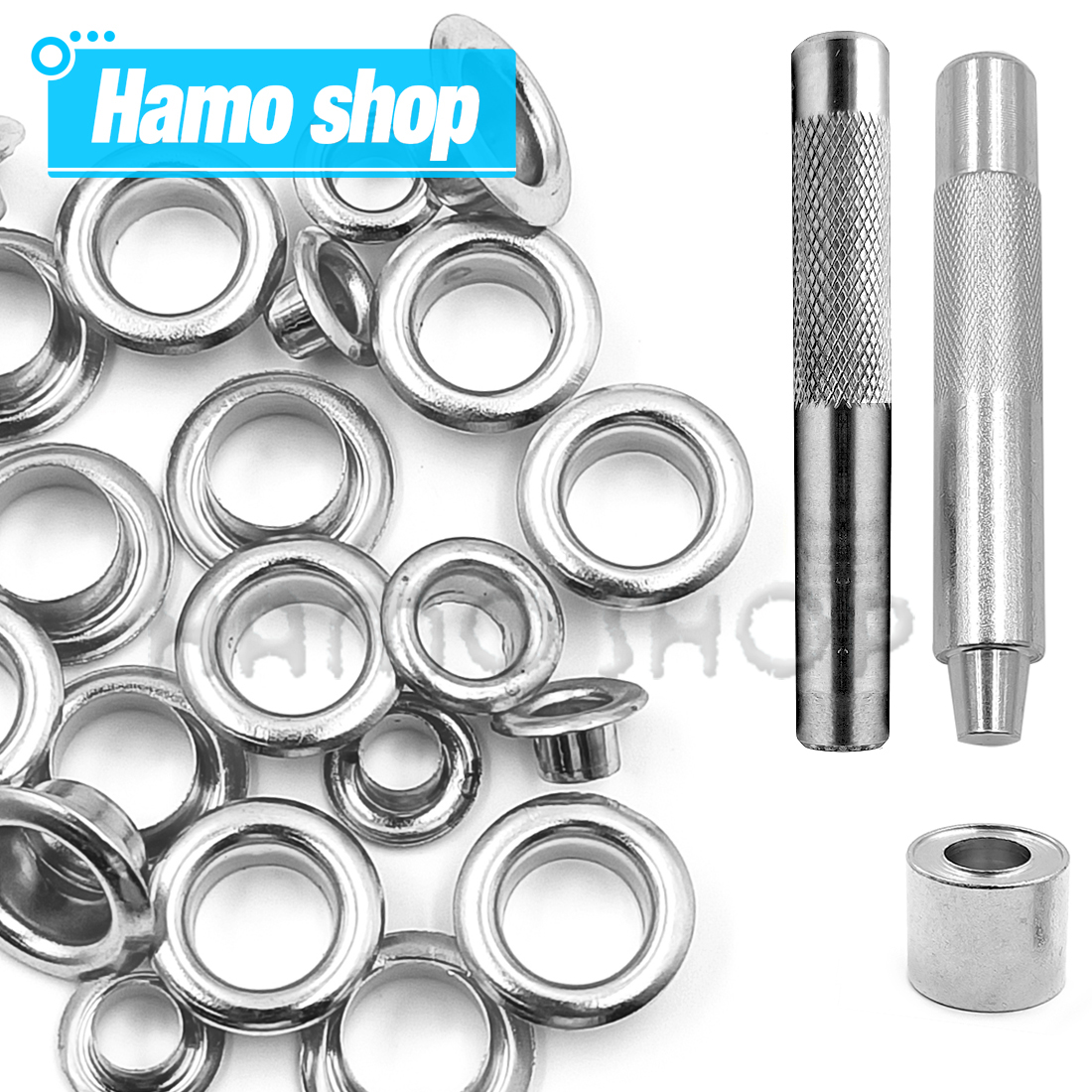 50set Silver Colors Metal Eyel - Leatherwork Eyelets 리뷰 및 가격