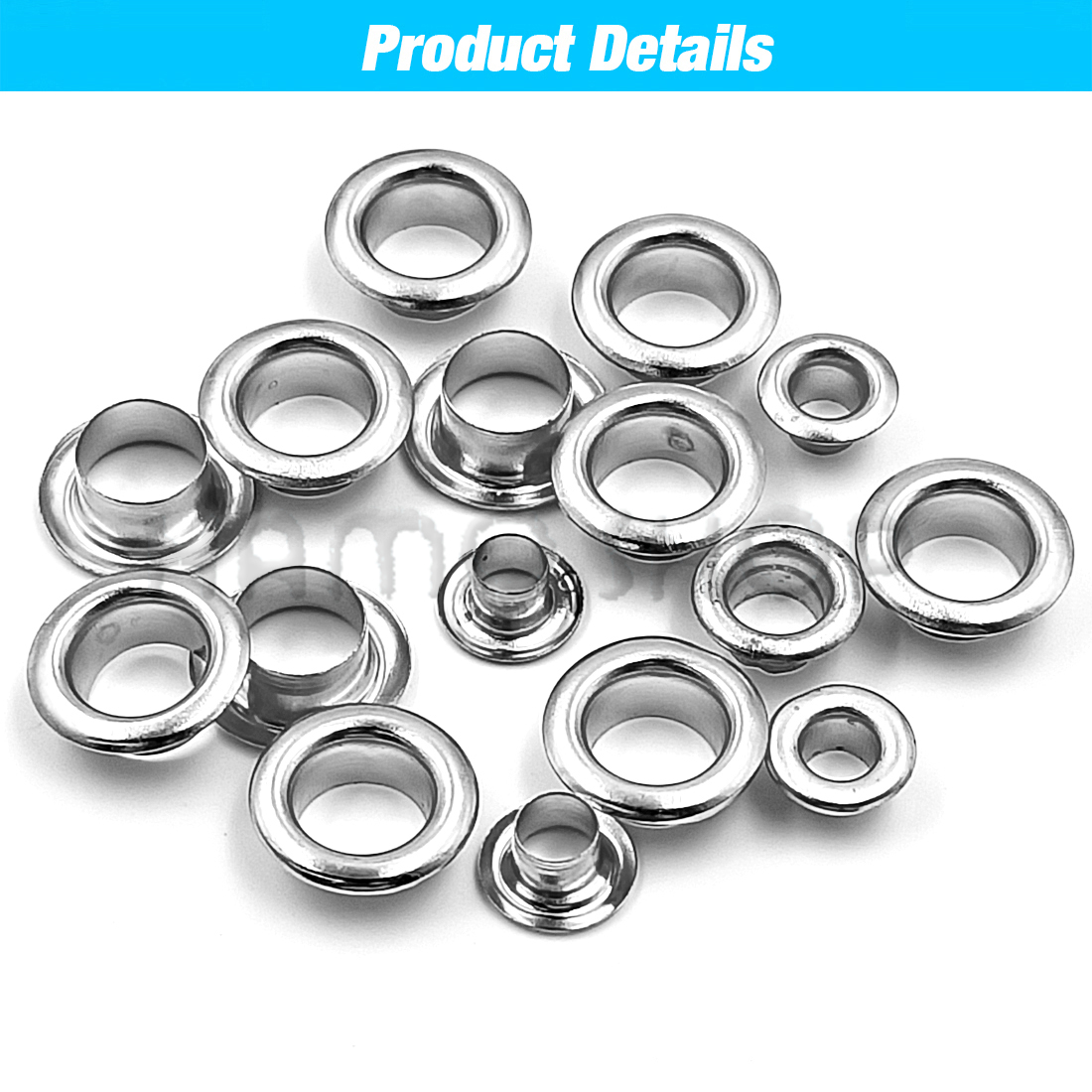 50set Silver Colors Metal Eyel - Leatherwork Eyelets 리뷰 및 가격