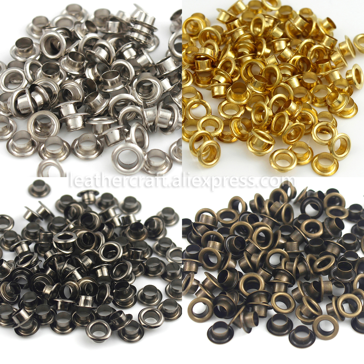 100sets 4mm Brass Eyelet with  - Leatherwork Eyelets 리뷰 및 가격