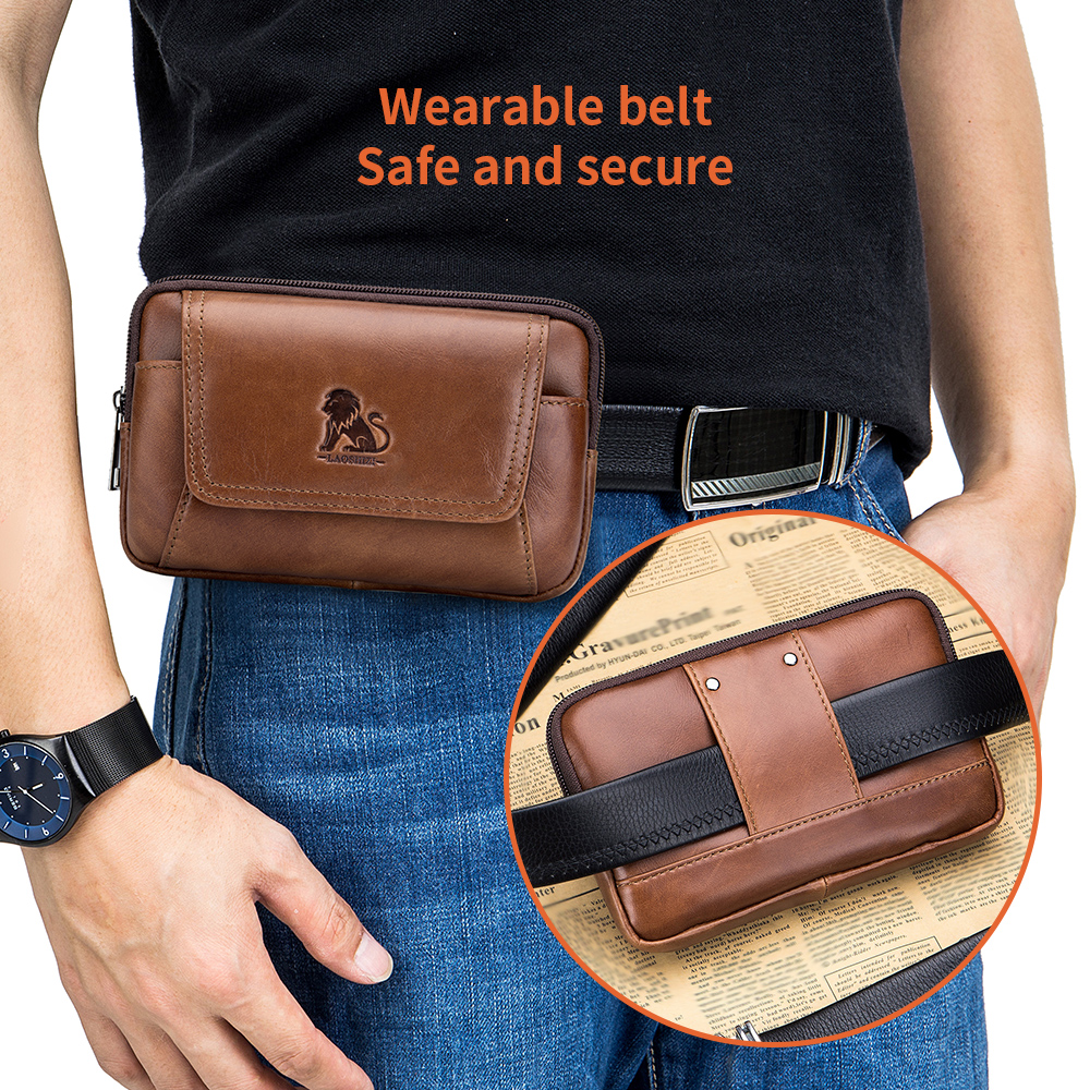 Genuine leather men's waist ba - Leatherwork Fasteners 리뷰 및 가격
