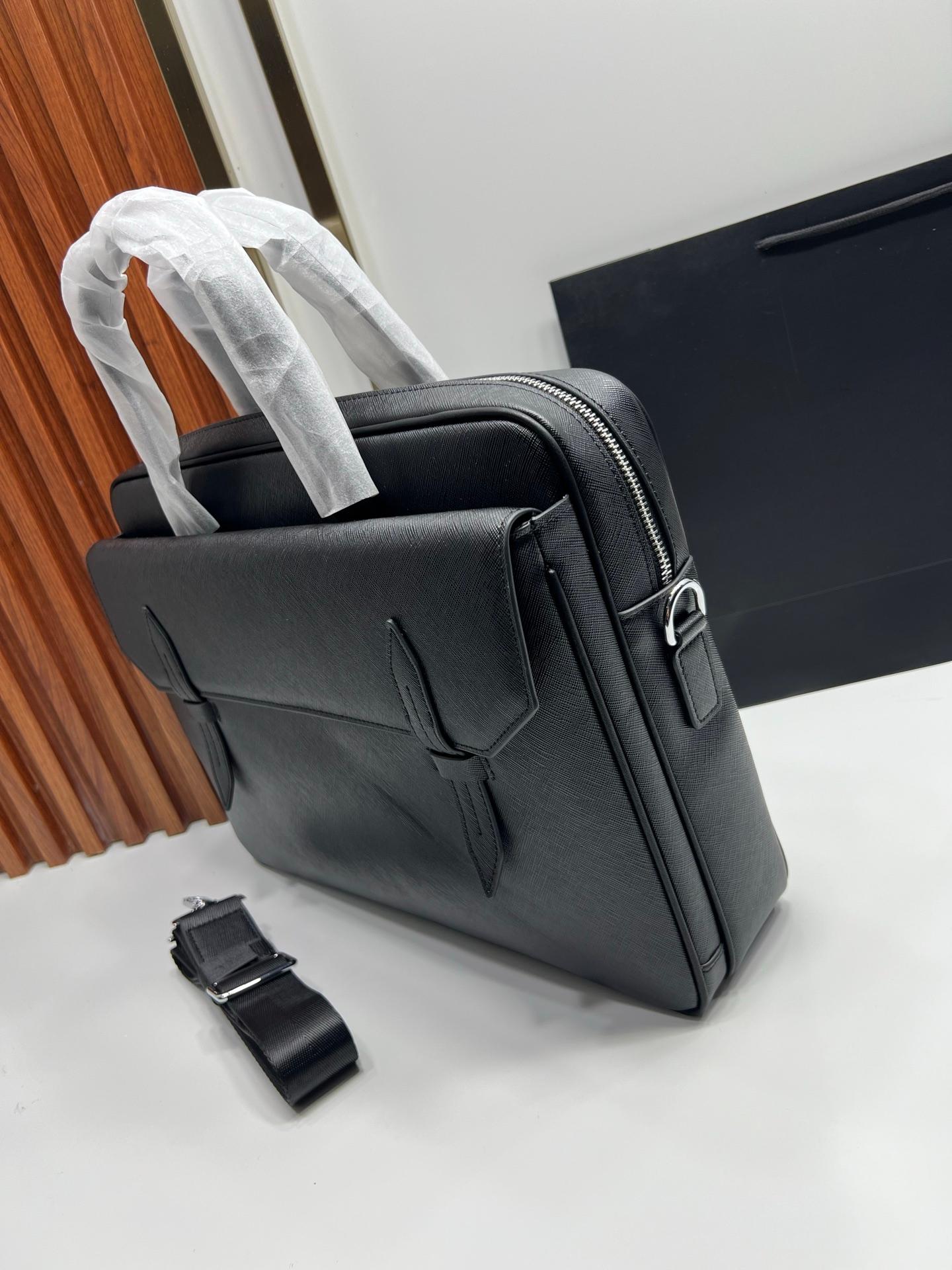 New Men's Genuine Leather Busi - Leather Work Handbags 리뷰 및 가격