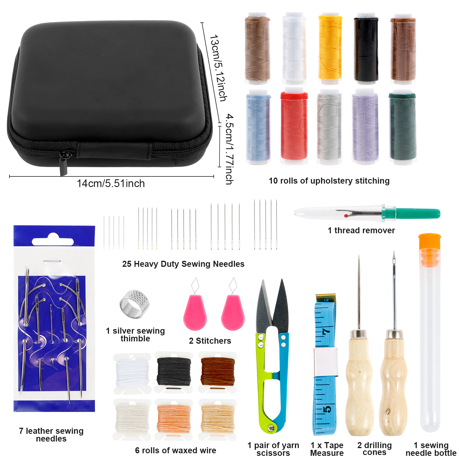 Leather Sewing Kit Portable Le - Upholstery Leather Work 리뷰 및 가격