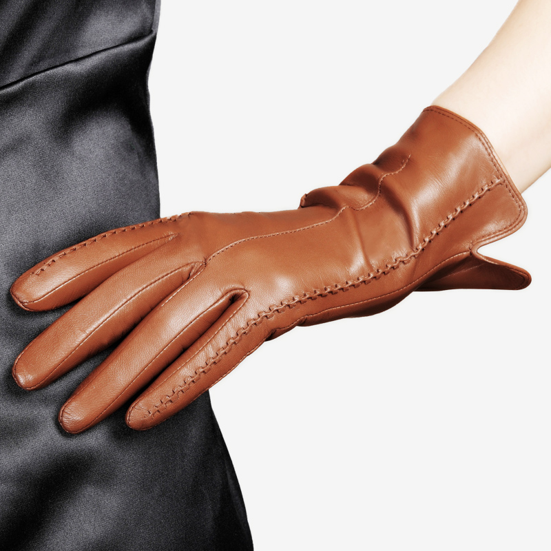 Real Leather Gloves Female Hig - Leather Work Winter Gloves 리뷰 및 가격