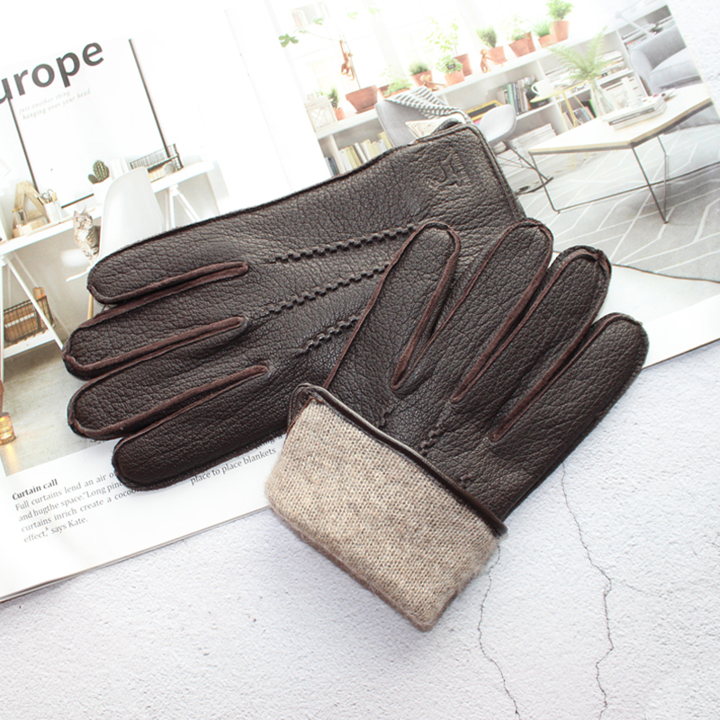 New Deerskin Gloves Men's Leat - Leather Work Winter Gloves 리뷰 및 가격