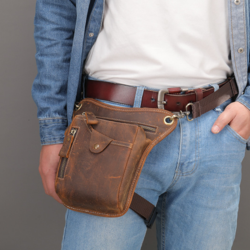 Vintage Pu Leather Waist Pack  - Leatherwork Fasteners 리뷰 및 가격